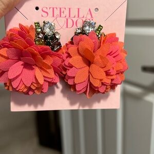 Stella snd dot pouff statement earrings
